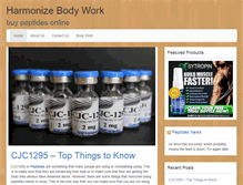 Tablet Screenshot of harmonizebodywork.com